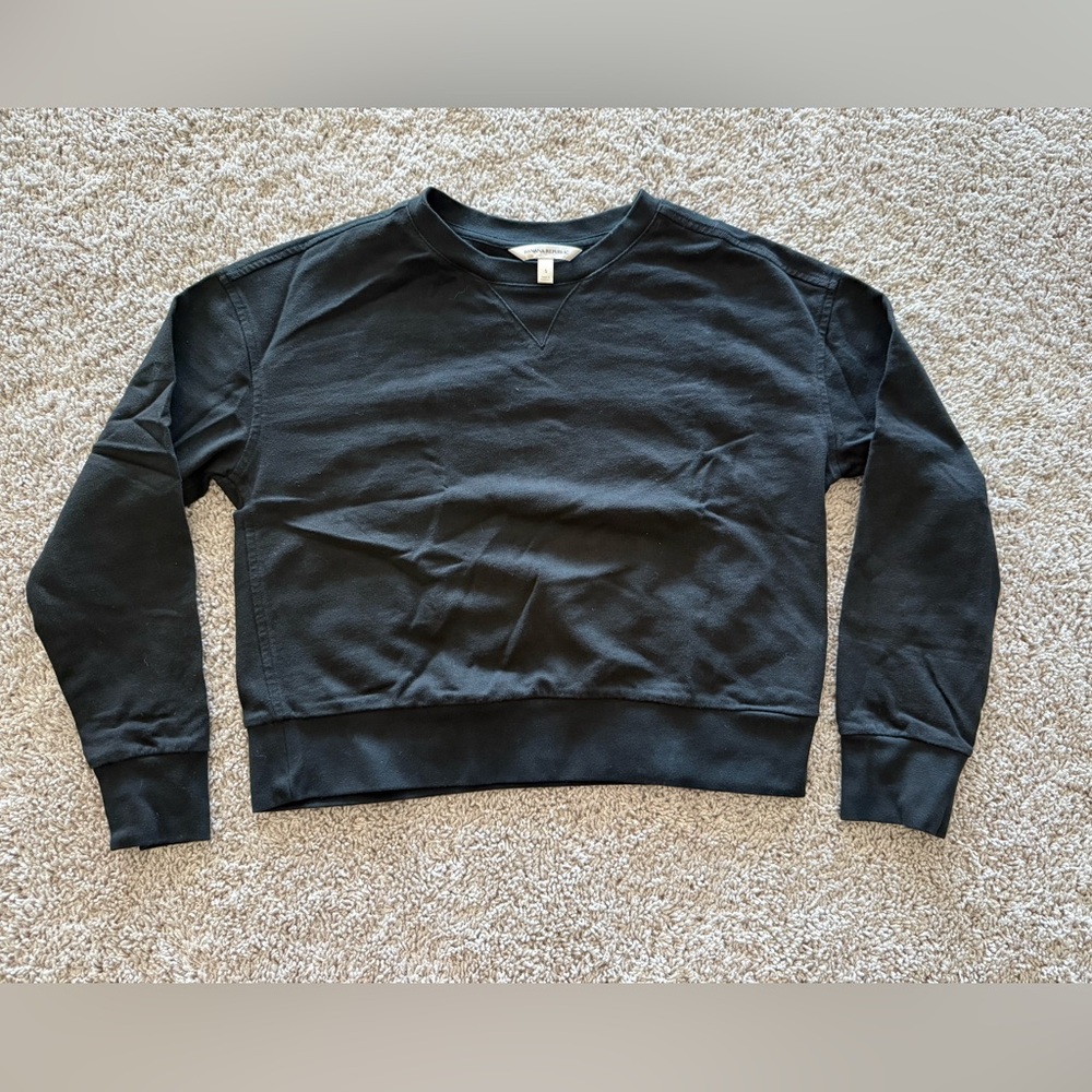 Banana Republic Charcoal Crewneck Sweatshirt - Picture 1 of 6